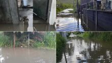 [En images] Intempéries : nouvelle montée des eaux à Morcellement La Vallée, Sainte-Croix, ce matin 