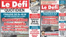 Voici la une du Défi Quotidien de ce Mardi 07 Janvier 2025