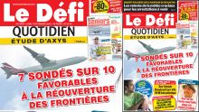 Voici la Une du Defi Quotidien de ce lundi 07 Septembre 2020