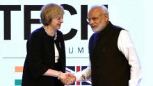 Theresa May en Inde pour préparer l'après-Brexit