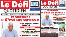 Voici la Une du Defi Quotidien de ce jeudi 09 avril 2020