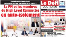 Voici la Une du Defi Quotidien de ce vendredi 10 avril 2020