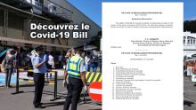 Covid-19 Bill : découvrez le projet de loi 