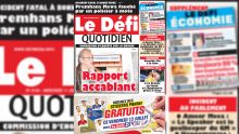 Voici la Une du Defi Quotidien de ce mercredi 11 juillet 2018