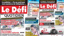 Voici la Une du Défi Quotidien de ce mercredi 11 novembre 2020