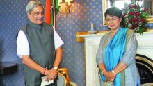 Visite de courtoisie : le ministre indien de la Défense rencontre la présidente Ameenah Gurib-Fakim