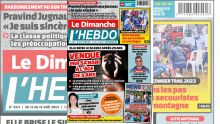 Voici la Une de Le Dimanche/L'Hebdo de ce Dimanche 13 Août 2023