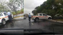 Calebasses : une voiture de police fait une sortie de route