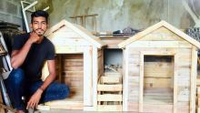 Entrepreneuriat - Menuiserie : Nirvesh Beesony, la créativité au bout des bois