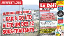 Voici la Une du Defi Quotidien de ce jeudi 18 juin 2020