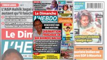 Voici la Une de Le Dimanche/L'Hebdo de ce Dimanche 18 Juin 2023