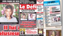 Voici la Une du Defi Quotidien de ce mercredi 18 juillet 2018