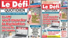 Voici la une du Défi Quotidien de ce Vendredi 18 Juillet 2025