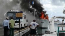 Au Caudan : un homme pris au piège dans le bateau en flammes
