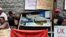 Manifestation : les Chagossiens devant la Haute commission britannique