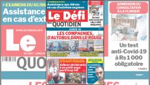Voici la Une du Défi Quotidien de ce lundi 19 avril 2021