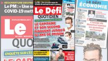 Voici la Une du Defi Quotidien de ce mercredi 19 août 2020