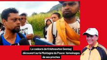 Le cadavre de Krishnawtee Seerauj découvert sur la Montagne du Pouce : témoignages de ses proches 