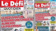 Voici la Une du Défi Quotidien de ce mercredi 21 avril 2021