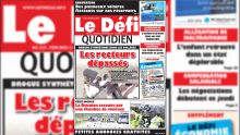 Voici la Une du Defi Quotidien de ce mercredi 21 Novembre 2018