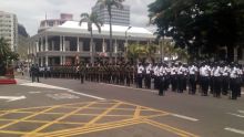 Passation de pouvoir : répétition des policiers pour le traditionnel défilé  
