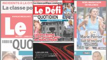 Voici la une du Défi Quotidien de ce Lundi 23 Octobre 2023