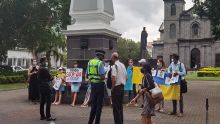Guerre en Ukraine : manif pacifique à Port-Louis