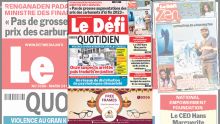 Voici la une du Défi Quotidien de ce Mardi 24 Octobre 2023