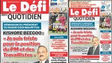 Voici la une du Défi Quotidien de ce Vendredi 24 Octobre 2025