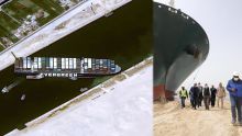 Naufrage du porte-conteneurs géant MV Ever Given dans le canal de Suez : voici quelques images satellitaires