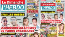 Voici la Une de Le Dimanche/L'Hebdo de ce dimanche 27 Décembre 2020