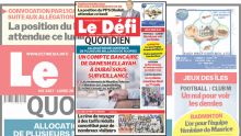 Voici la une du Défi Quotidien de ce Lundi 28 Août 2023