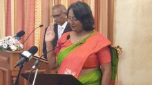 State House : prestation de serment de la nouvelle ministre Naveena Ramyead