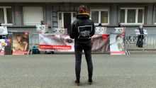 Manifestation à Bruxelles contre l’exportation de singes depuis Maurice