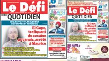 Voici la une du Défi Quotidien de ce Jeudi 30 Octobre 2025