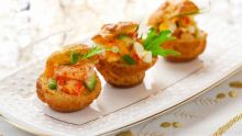 Amuse-bouches - Petits choux fourrés aux crevettes, saumon et avocat : pour six personnes