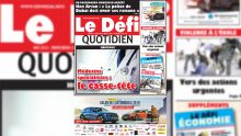Voici la Une du Défi Quotidien de ce Mercredi 31 Juillet 2019