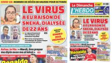 Voici la Une de Le Dimanche/L'Hebdo de ce dimanche 31 Octobre 2021