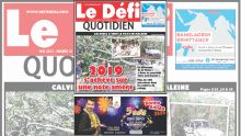 Voici la Une du Défi Quotidien de ce mardi 31 décembre 2019