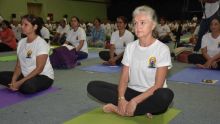 [Images] La Journée mondiale du Yoga célébrée ce vendredi à Pailles 