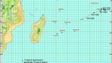 Météo : la tempête tropicale modérée Ancha à 1 970 km au nord-est de Maurice