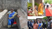 [En images] Visite de la Présidente de l'Inde à l'Aapravasi Ghat