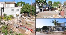 Démolition de maisons à Barkly : quelques images...