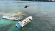 À Pointe-aux-Sables : 80 tonnes de poissons retirés des deux bateaux de pêche échoués