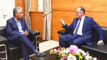 Diplomatie : Arvin Boolell rencontre Keith Allan, haut-commissaire britannique à Maurice