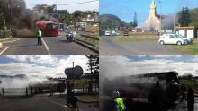 Saint-Jean : un bus ravagé par les flammes
