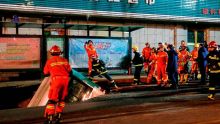 Chine : un bus englouti par la chaussée, 6 morts