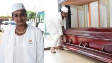 Christine Joorawon, employée chez Elie & Sons : «Je suis fière d’appartenir à l’équipe féminine  de porteurs de cercueil»