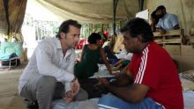 SCBG : Claudio Feistritzer rencontre les grévistes de la faim 