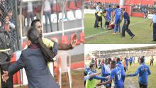 [Images] JIOI - Football : des joueurs mahorais s’en prennent au corps arbitral après leur défaite contre le Club M